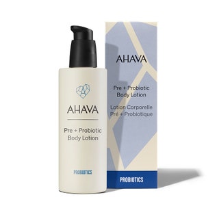 bottle of AHAVA Pre  Probiotic Body Lotion